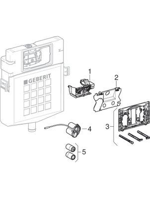 Geberit HS05 Hygienespülung, für Sigma Unterputz-Spülkasten Batteriebetrieb Bild 2