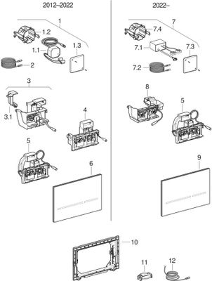 Geberit WC-Steuerung elektronisch, Netz 2-Mengen-Spülung, bl / BT, Glas, Farbe schwarz Bild 2
