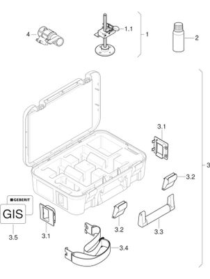 Geberit GIS Montagehilfen, in Koffer Bild 2
