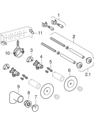 Geberit Waschtisch-Set, für Standarmatur Bild 2