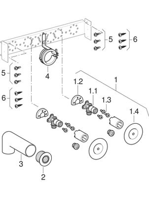 Geberit Traverse, für Standarmatur, Küchenspüle Bild 2