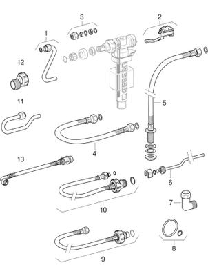 Geberit Wand-WC-Element 108 cm, mit Sigma Unterputz-Spülkasten, Betaet. von vorne, 1080 x 420 x 122 mm Bild 6