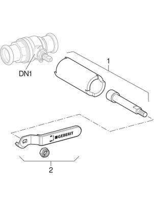 Geberit Mapress Kugelhahn, mit Betaetigungshebel Ms d54 Bild 2