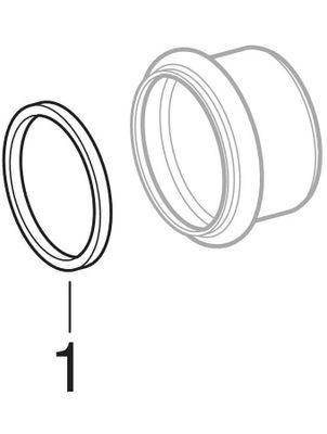 Geberit Löthülse, mit O-Ring G1 1/2 40 mm Bild 2