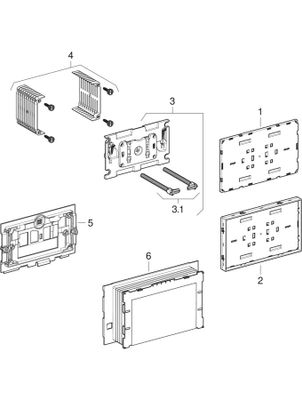 Geberit Sigma Abdeckplatte, flächenbündig kundenspez, 18 x 213 x 131 mm Bild 2