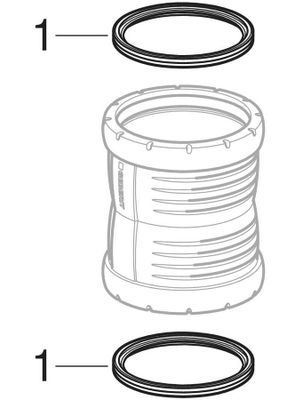 Geberit Überschiebemuffe, 103 mm, Farbe schwarz Bild 2