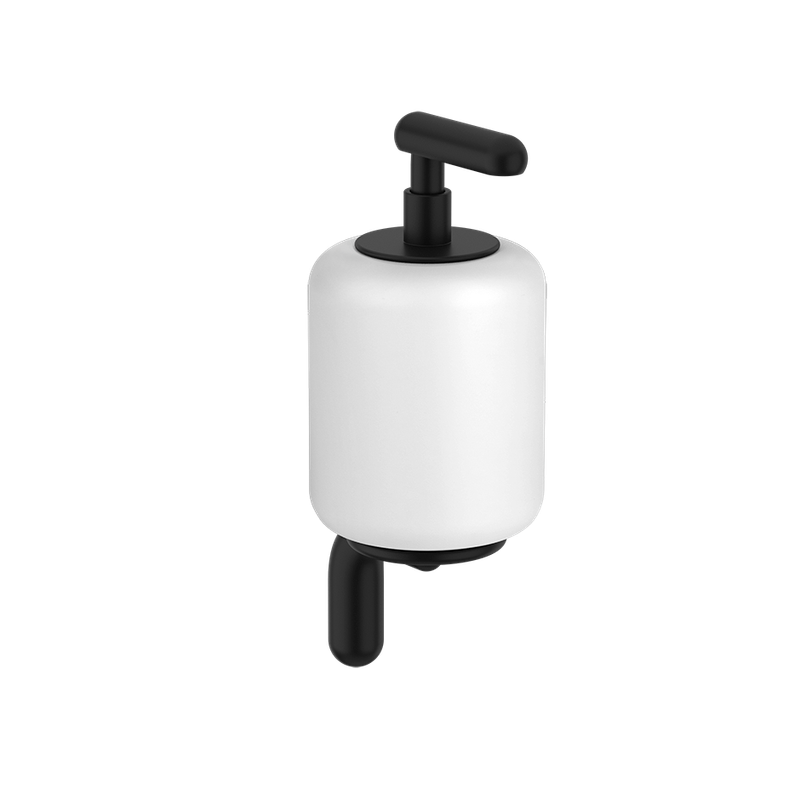 Gessi Seifenspender weiss Wandm / Schw, Farbe schwarz Bild 1