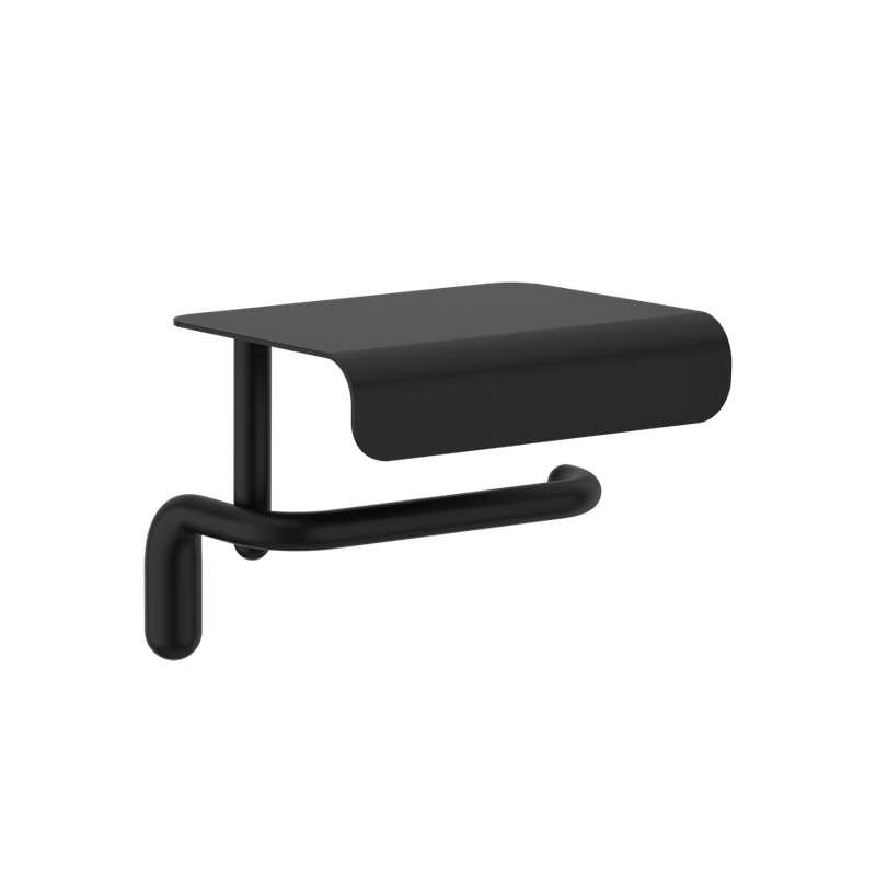 Gessi WC-Papierrollenhalter mitDeckel Wandm / Schw, Farbe schwarz Bild 1