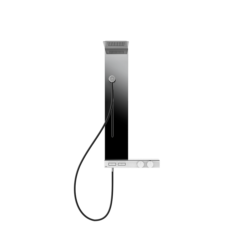 Gessi Duschsaeule-THM mitKB, HB 2-W, Wandm /, Farbe weiß Bild 1