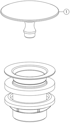 Gessi TECH.ZUB. Ablaufventil ohneÜberlauf mitfreiemAblauf / Bron, Farbe bronze Bild 2