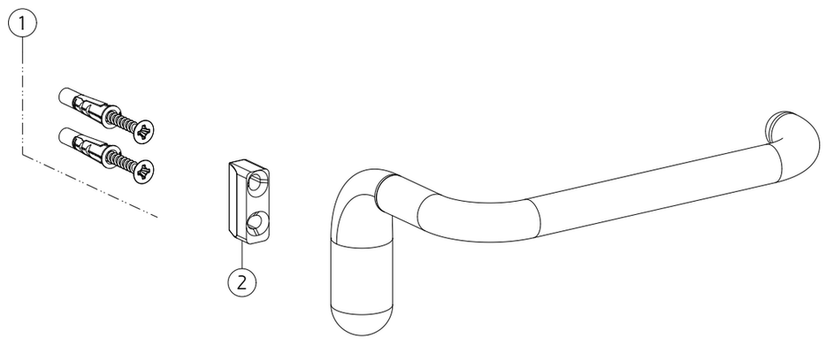 Gessi WC-Papierrollenhalter senk / waagerecht Wandm /, Farbe weiß Bild 2