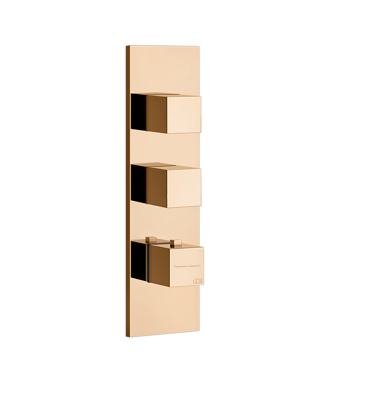 Gessi FS HL-THM vertik / horiz. 2-W, Wandm / WmBronPVD, Farbe Warm Bronze PVD Bild 1