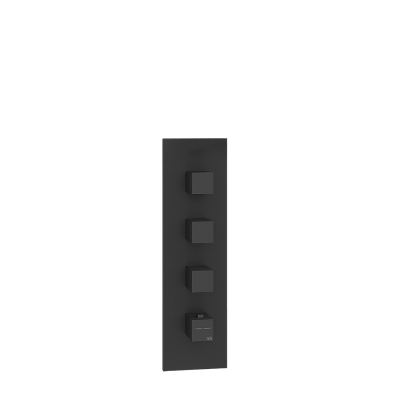 Gessi FS HL-THM vertik / horiz. 3-W, Wandm / Schw, Farbe schwarz Bild 1
