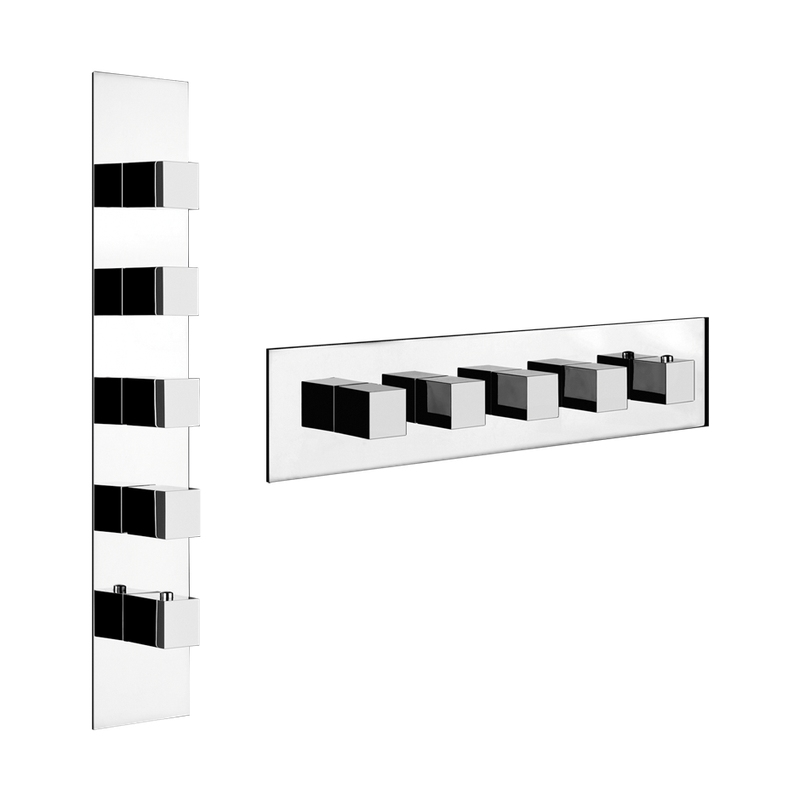 Gessi FS HL-THM vertik / horiz. 4-W, Wandm / MessPVD, Farbe Messing PVD Bild 1