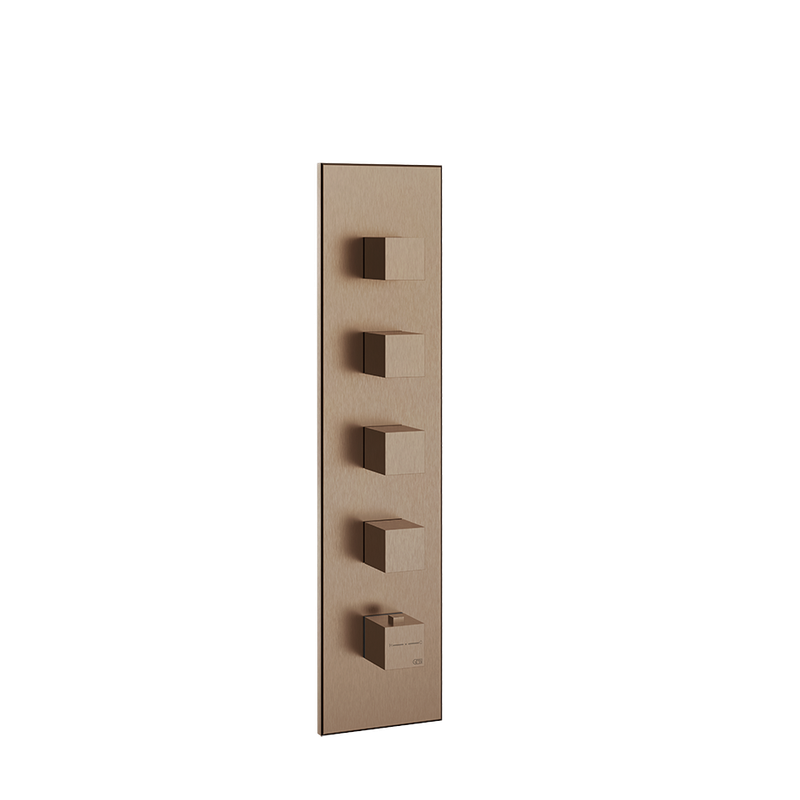 Gessi FS HL-THM vertik / horiz. 4-W, Wandm / KupfGebPVD, Farbe Kupfer PVD Bild 1