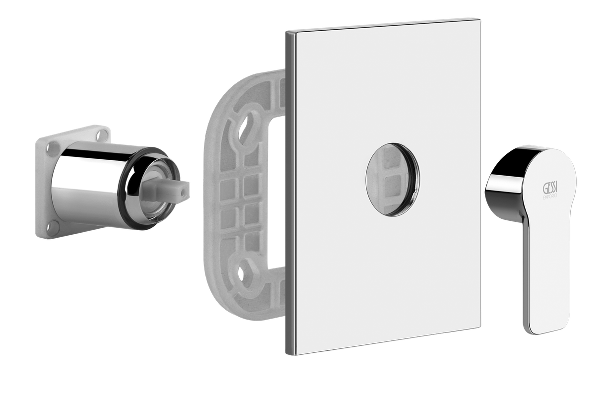Gessi Fertigset Corso Venezia verchromt für Einhand-Unterputz-Brausebatterie, 220 x 140 mm, Farbe chrom Bild 1