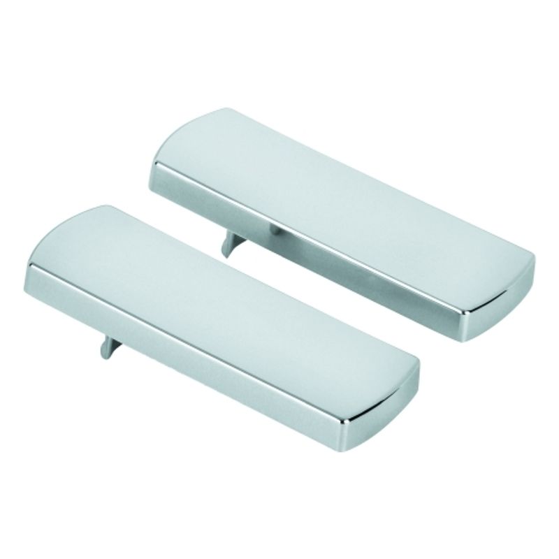 Grohe Abdeckkappe 10075 chrom 2 Stück, für Griff Grohtherm 2000, Farbe silberfarben Bild 1