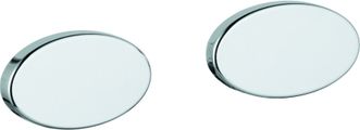 Grohe Grohtherm Abdeckkappe 10099 chrom 2 Stück, für Griff Grotherm 1000, Farbe silberfarben Bild 1
