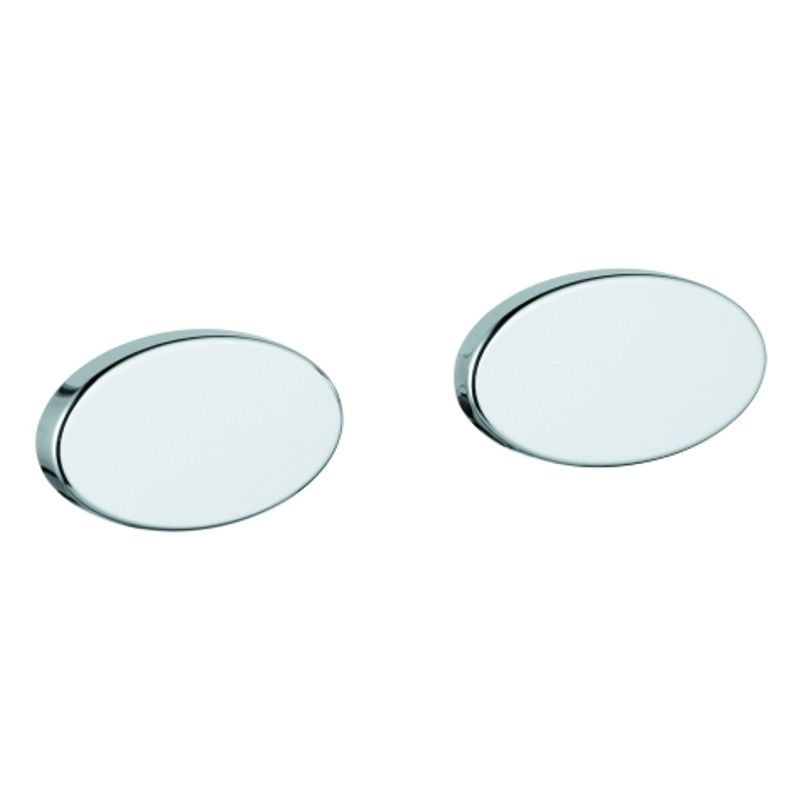 Grohe Abdeckkappe 10099 chrom 2 Stück, für Griff Grotherm 1000, Farbe silberfarben Bild 1