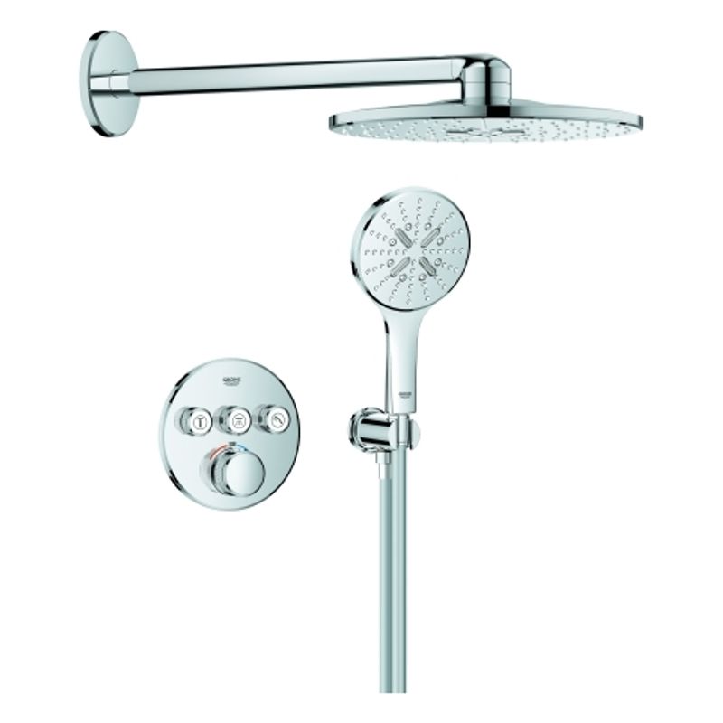 Grohe UP-Duschsystem Grohtherm SC rund 3 ASV, für Duschrahmen Duo, Farbe chrom Bild 1