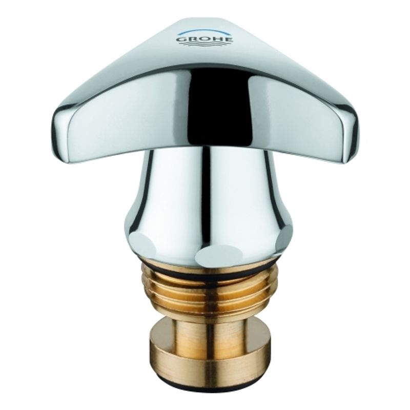 Grohe Oberteil, mit Trecorn Griff Markierung blau 1/2", Farbe silberfarben Bild 1