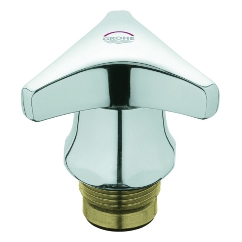 Grohe Oberteil 3/4" Trecorn-Griff warm, Farbe silberfarben Bild 1