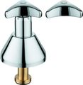 Grohe Oberteil 1/2", mit langem Kegel und Trecorn-Griff, Markierung, Farbe blau Bild 1