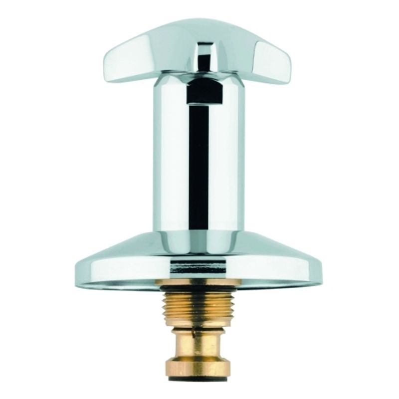 Grohe Oberteil 1/2" für Unterputz-Ventil Trecorn-Griff warm, Farbe silberfarben Bild 1