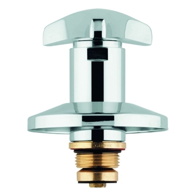 Grohe Oberteil 3/4" für Unterputz-Ventil Trecorn-Griff kalt, Farbe silberfarben Bild 1