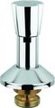 Grohe Oberteil 1 1/4", für Unterputz-Ventile Dreikantgriff blau / rot, Farbe silberfarben Bild 1