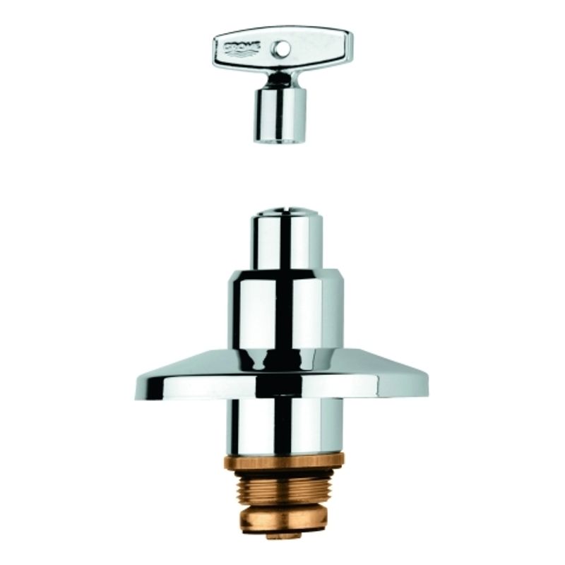 Grohe Steckschlüsseloberteil 3/4" für Unterputz-Ventil mit Steckschl, PG10, Farbe silberfarben Bild 1