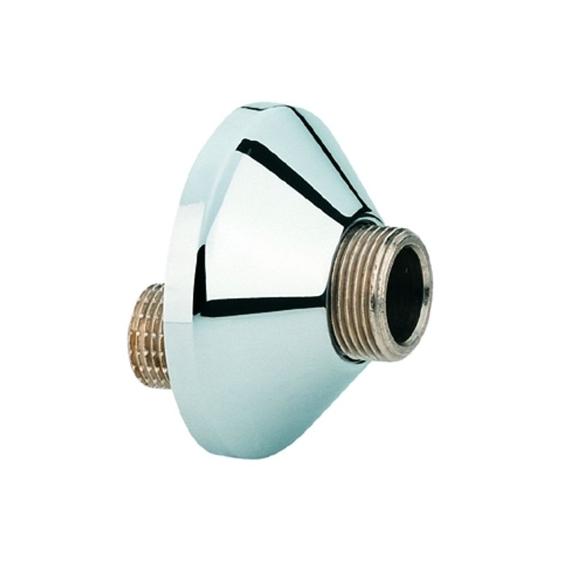 Grohe S-Anschluss 1/2" x 3/4", Verstellbereich: 7,5 mm, mit Rosette verchr, Farbe chrom Bild 1