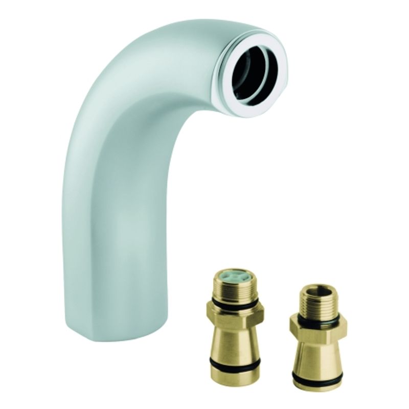Grohe Standanschluss Chiara 12091 1/2" Ausld.:100 mm Ausl.höhe:150 mm, Farbe velourchrom Bild 1