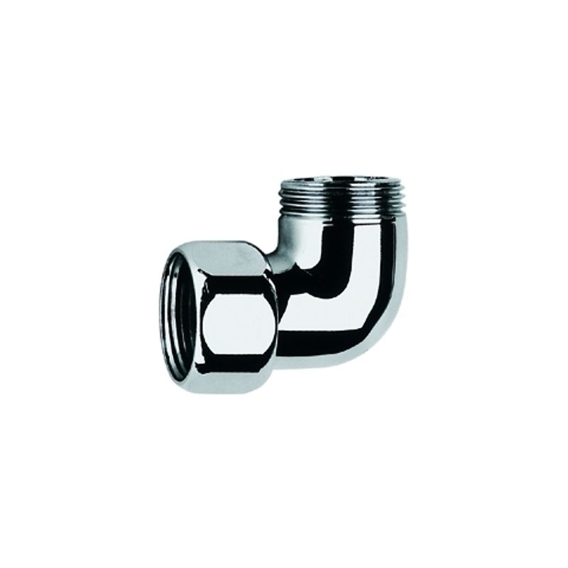 Grohe Anschlusswinkel verchromt 3/4" AG x 3/4" - Mutter, Farbe silberfarben Bild 1