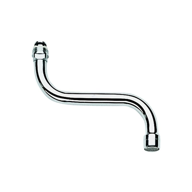 Grohe Rohrauslauf, für Küchen-Wandbatterie Costa, Ausladung 150 mm, Farbe silberfarben Bild 1