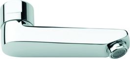 Grohe Gussauslauf Ausladung 115 mm, Farbe silberfarben Bild 1