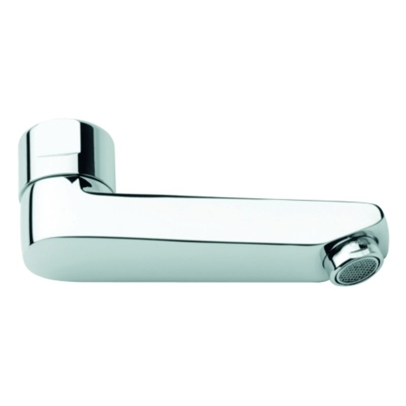 Grohe Gussauslauf Ausladung 115 mm, Farbe silberfarben Bild 1