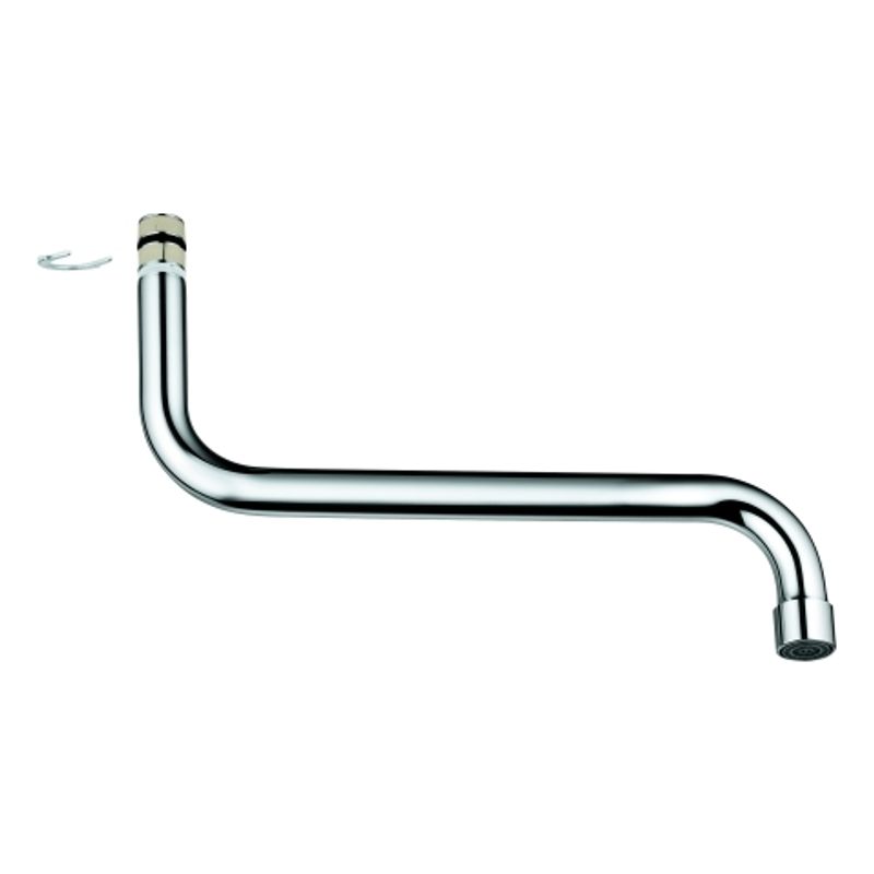 Grohe Bogenauslauf für Eurosmart Spültisch batterie, schwenkbar, Länge 240 mm, Farbe silberfarben Bild 1