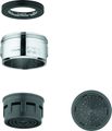Grohe Mousseur, mit Aussengewinde M, Durchflusskl.C, 30 l/min bei 3 bar, 24 x 1 mm, Farbe silberfarben Bild 1