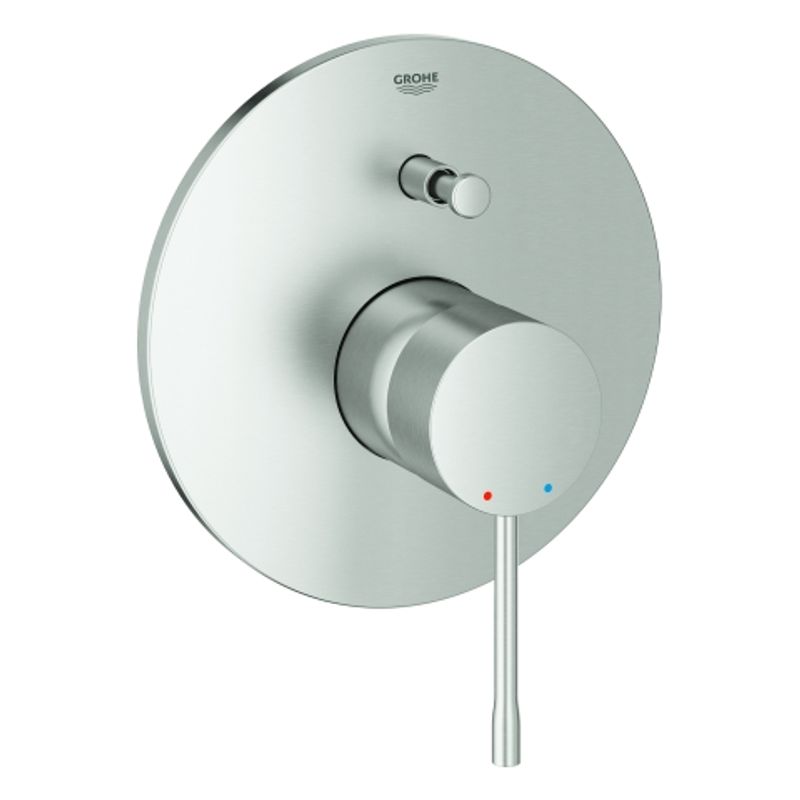 Grohe EH-Wannenbatterie Essence 19285_1 Fertigmontageset, für Rapido E, 55 x 180 mm, Farbe supersteel Bild 1