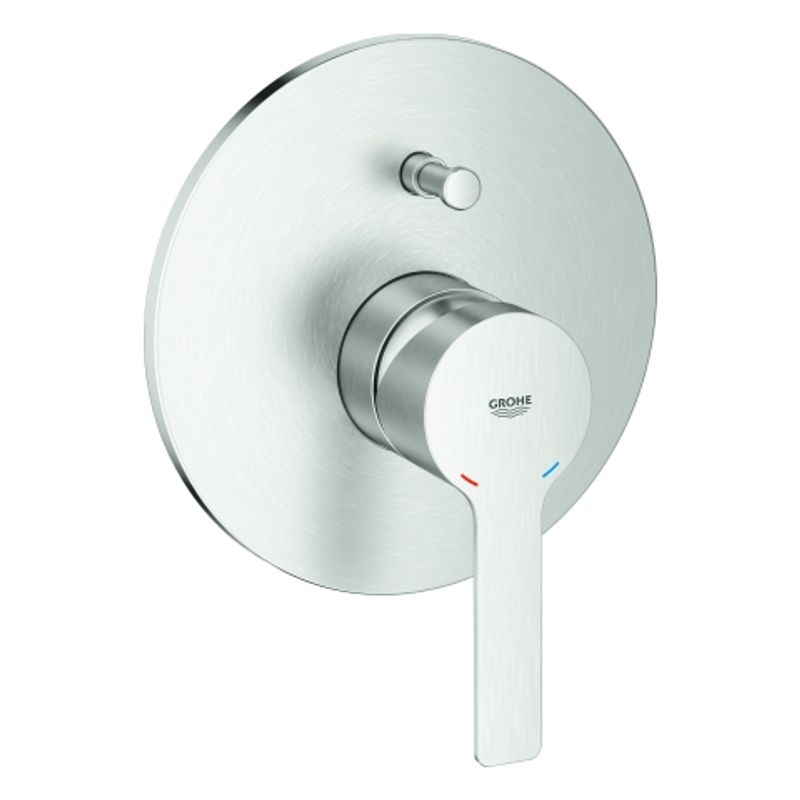 Grohe Einhand-Wannenbatterie Lineare 19297_1 Fertigmontageset, 70 x 200 mm, Farbe supersteel Bild 1