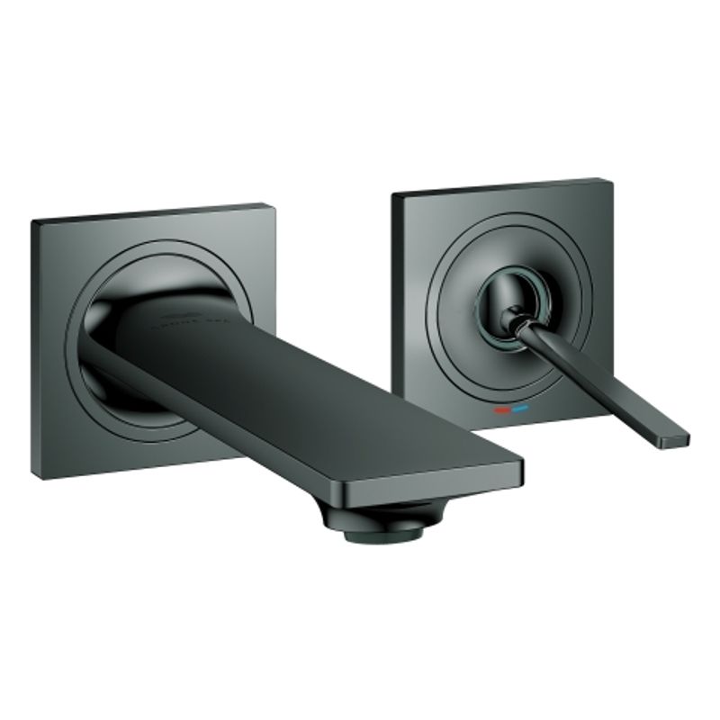 Grohe 2-L-WT-Wandbatterie Allure 19309_2 FMS, für 23429 Ausladung 154 mm, Farbe hard graphite Bild 1
