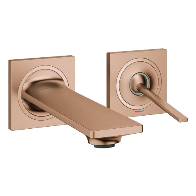 Grohe 2-L-WT-Wandbatterie Allure 19309_2 FMS Ausladung 154 mm warm sunset gebürstet, Farbe warm sunset Bild 1