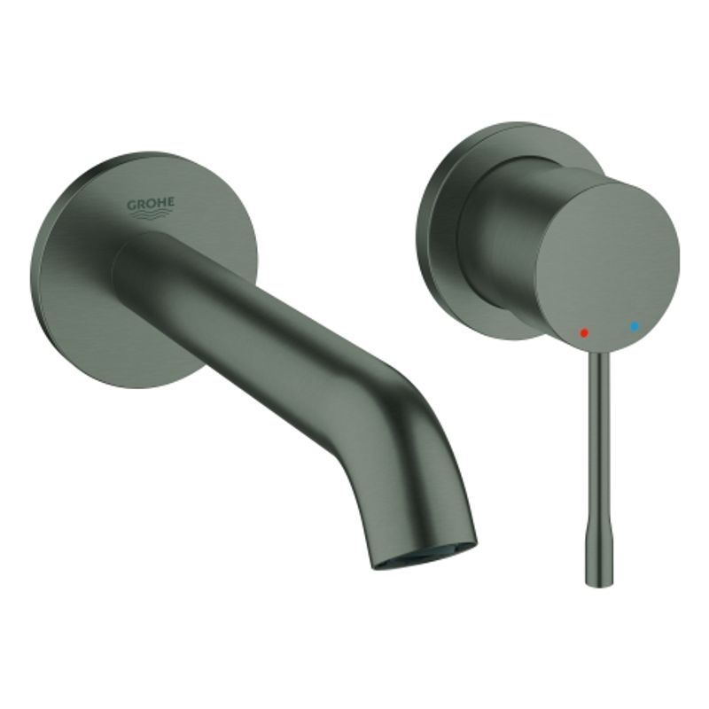 Grohe 2-L-WT-Wandbatt. Essence 19408_1 FMS Ausladung 183 mm hard graphite geb, Farbe hard graphite Bild 1