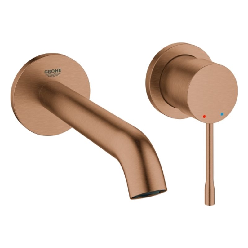 Grohe 2-Loch-WT-Wandbatterie Essence 19408_1 FMS Ausladung 183 mm warm sunset geb, Farbe warm sunset Bild 1