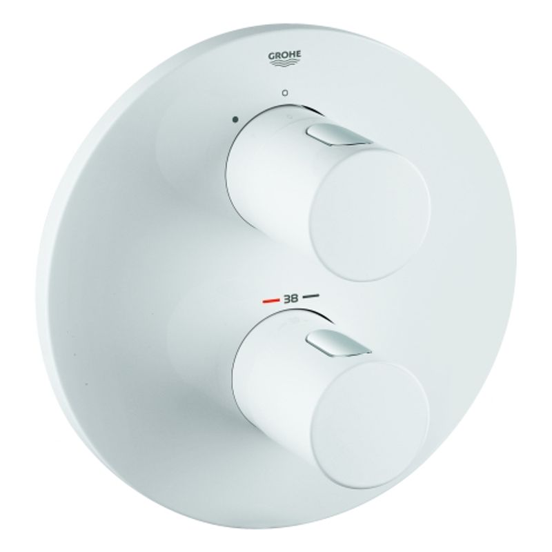 Grohe THM-Brausebatt. Grohtherm 3000 C 19467 FMS, für Rapido T moon white / chrom, 65 x 230 mm, Farbe moon white Bild 1