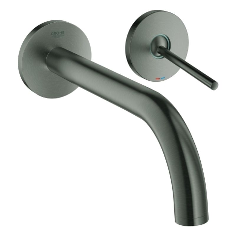 Grohe 2-L-WT-Wandbatterie Atrio 19918_3 FMS Ausladung 221 mm hard graphite geb, Farbe hard graphite Bild 1