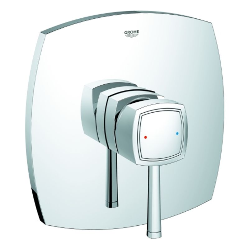 Grohe Einhand-Brausebatt. Grandera Fertigmontageset, für Rapido E, 70 x 203 mm, Farbe chrom Bild 1