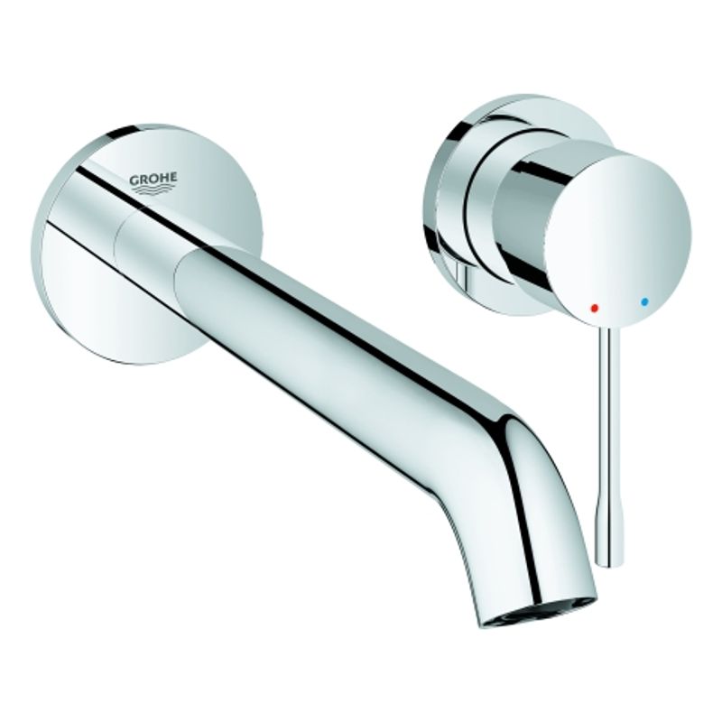 Grohe 2-Loch-WT-Wandbatterie Essence 19967_1 FMS Ausladung 230 mm, Farbe silberfarben Bild 1