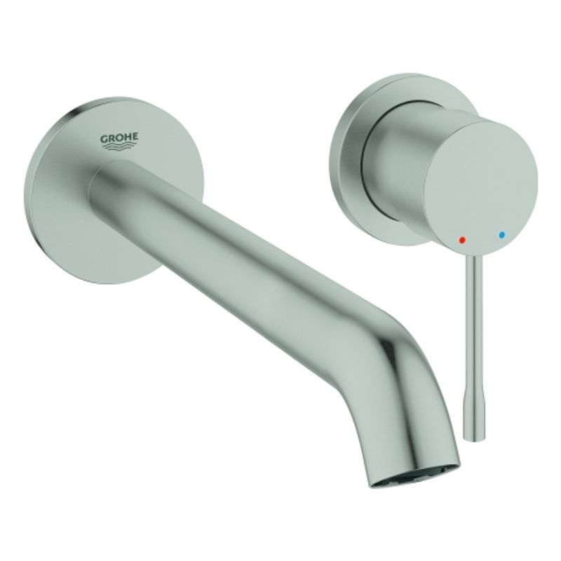 Grohe 2-Loch-WT-Wandbatterie Essence, Farbe supersteel Bild 1